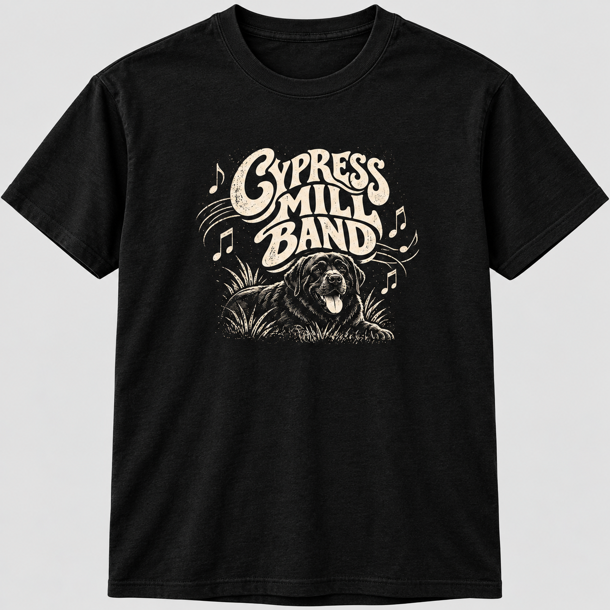 Cypress Mill Band dog tee
